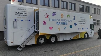 Eurobus zaparkował w Wolborzu