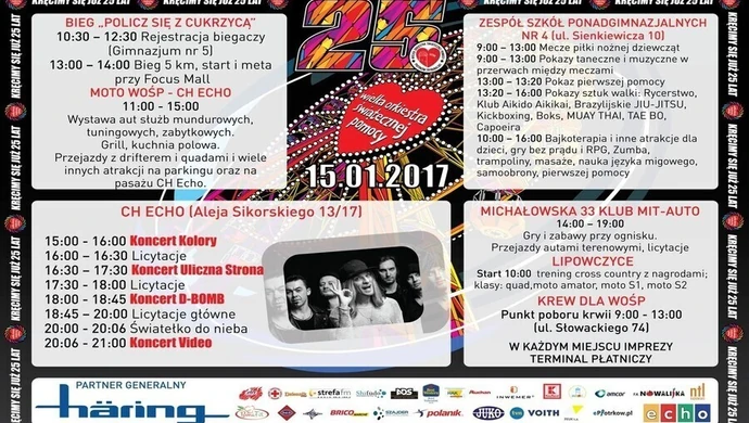 Trwa 25. finał Wielkiej Orkiestry Świątecznej Pomocy