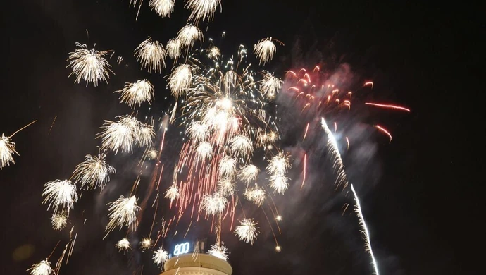 Pokaz fajerwerków w Piotrkowie 