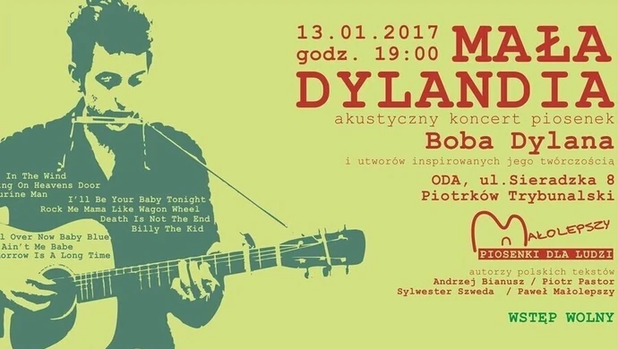 Lubisz Dylana? Posłuchaj piosenek noblisty w wykonaniu piotrkowskich artystów 