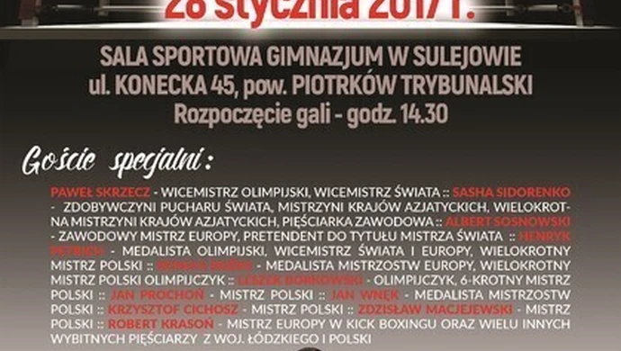 Lubisz boks? Przyjedź do Sulejowa!