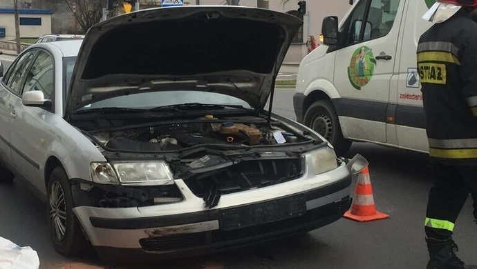 Zderzenie dwóch volkswagenów w Piotrkowie