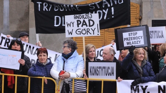 Protesty podczas wizyty prezydentów