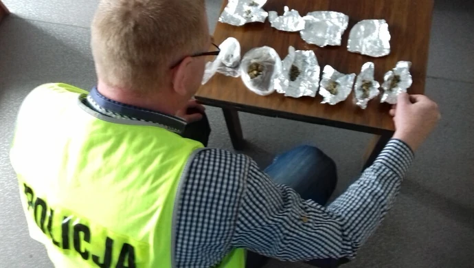 Skontrolowali mitsubishi, znaleźli biały proszek i marihuanę