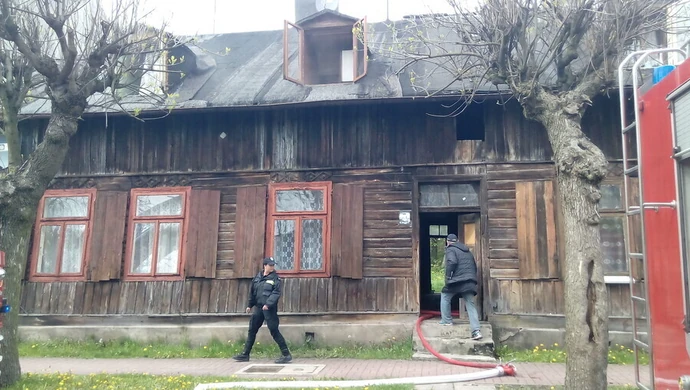 Pożar domu na Garbarskiej 