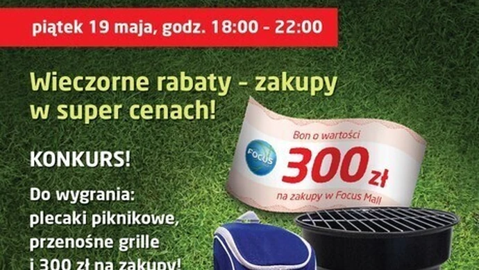Promocje, zniżki, nagrody, czyli wieczór zakupów w Focus Mall