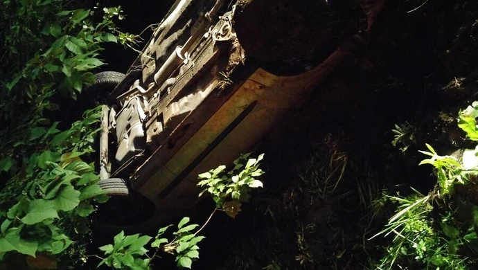 Samochód dachował na Wierzejach. Kierowca zniknął...