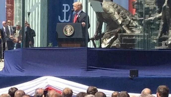 Wygrała konkurs i wysłuchała przemówienia Trumpa