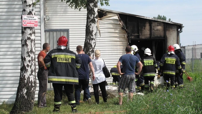 Pożar warsztatu samochodowego - AKTUALIZACJA