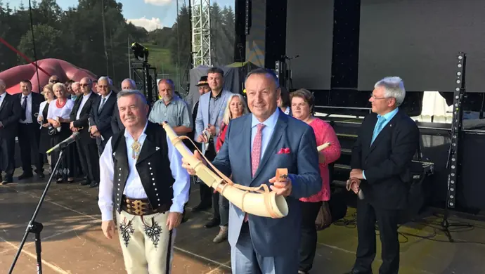 Burmistrz Wolborza Andrzej Jaros wyróżniony na historycznej Orawie