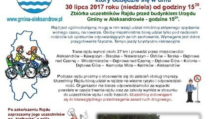 Rodzinny Rajd Rowerowy w Aleksandrowie
