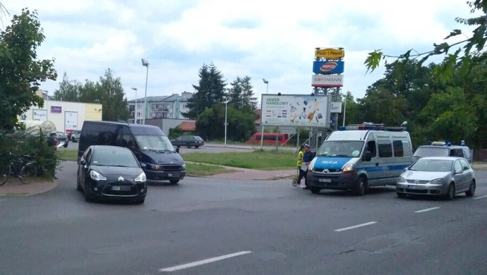 Rowerzysta potrącony na ul. Wojska Polskiego 