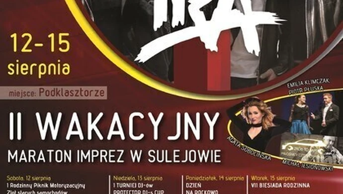 Imprezowy maraton w Sulejowie 
