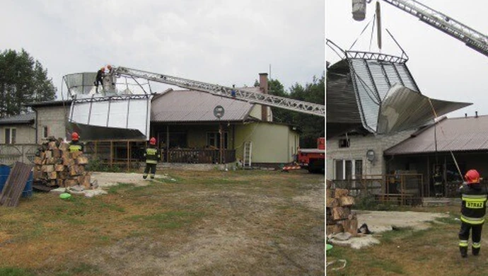 Pozrywało dachy, połamało drzewa...