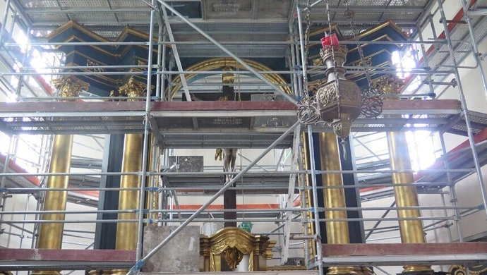 Rozpoczął się remont prezbiterium w kościele o. Bernardynów