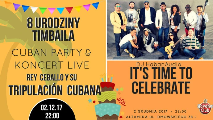 Kubańska fiesta i koncert Rey Ceballo i Tripulación Cubana w Piotrkowie!