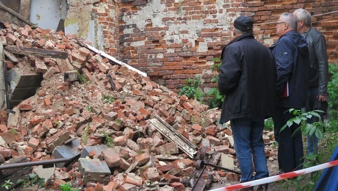 Przy Pereca doszło do katastrofy budowlanej