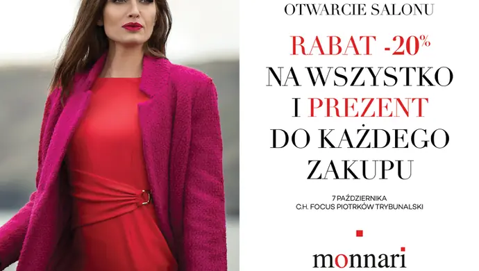 Wielkie otwarcie salonu Monnari w Piotrkowie