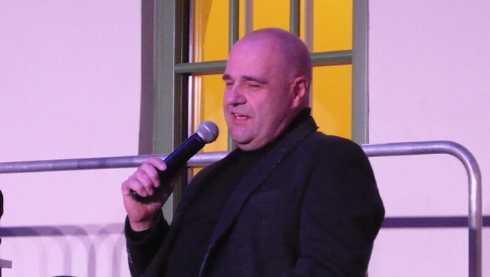 Cezary Żak na podwieczorku z publicznością w Piotrkowie