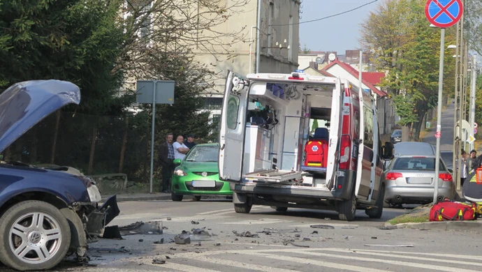 Wypadek w centrum Piotrkowa