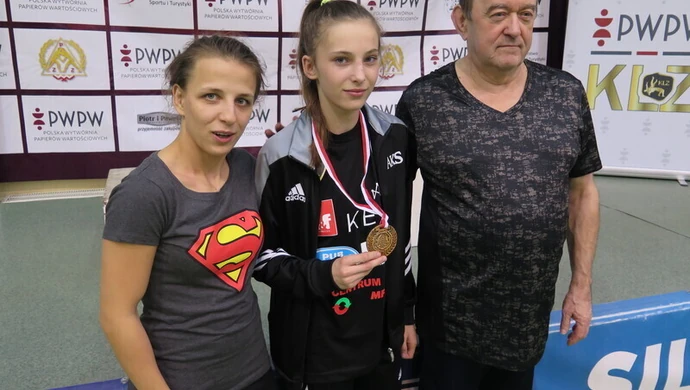 Nikoletta Szewczuk na podium Mistrzostw Polski