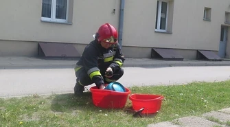 Paliła się butla z gazem