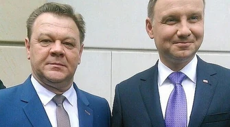 Wójt Roman Drozdek na spotkaniu samorządowców z prezydentem