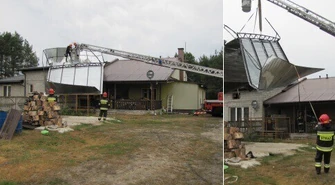 Pozrywało dachy, połamało drzewa...