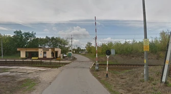 Zamknięty przejazd kolejowy w Wilkoszewicach