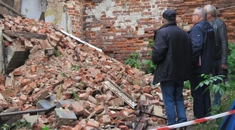 Przy Pereca doszło do katastrofy budowlanej