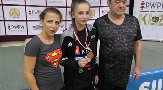 Nikoletta Szewczuk na podium Mistrzostw Polski