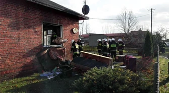 Pożar domu w gminie Wola Krzysztoporska [AKTUALIZACJA]