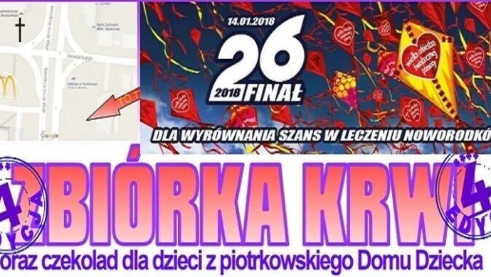 Oddaj krew podczas Finału WOŚP! 