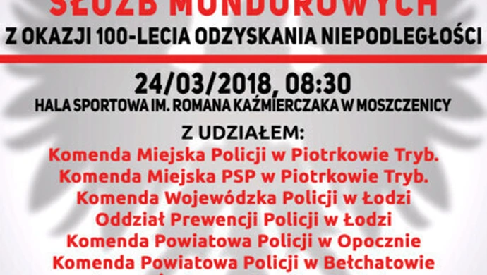 Mundurowi uczczą 100. rocznicę odzyskania niepodległości na sportowo