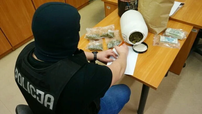 Magazyn marihuany w domu tomaszowianina 