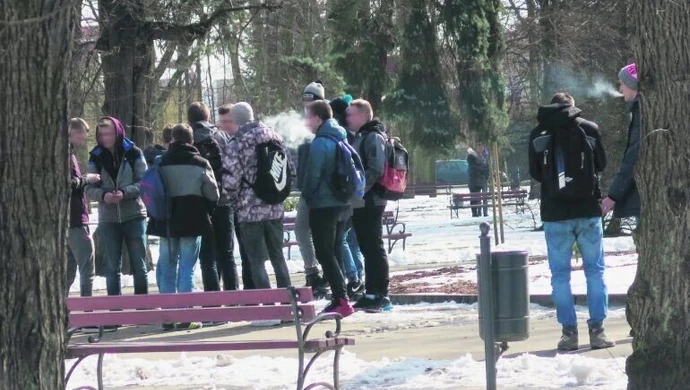 Komu przeszkadza "dymek" w parku?