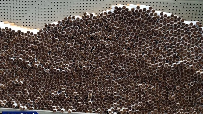 Olbrzymia fabryka nielegalnych papierosów zlikwidowana