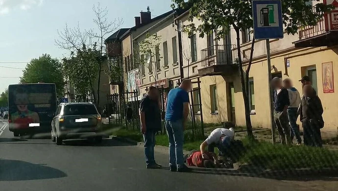 Potrącenie pieszego w Piotrkowie