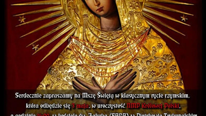 W czwartek kolejna msza trydencka