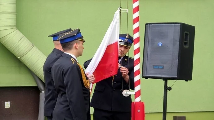 Strażacy uczcili Dzień Flagi Rzeczpospolitej Polskiej