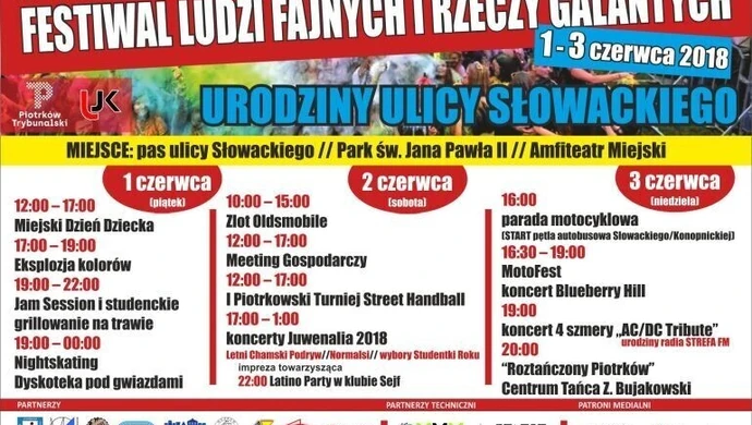 Urodziny Ulicy Słowackiego razem z Juwenaliami. Sprawdź, co się będzie działo w mieście! 
