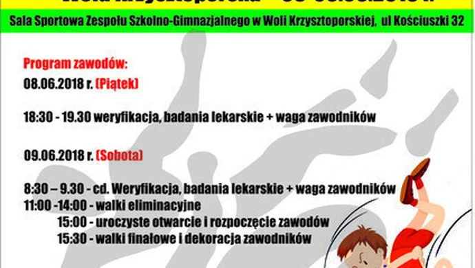 Zapaśnicze emocje w Woli Krzysztoporskiej