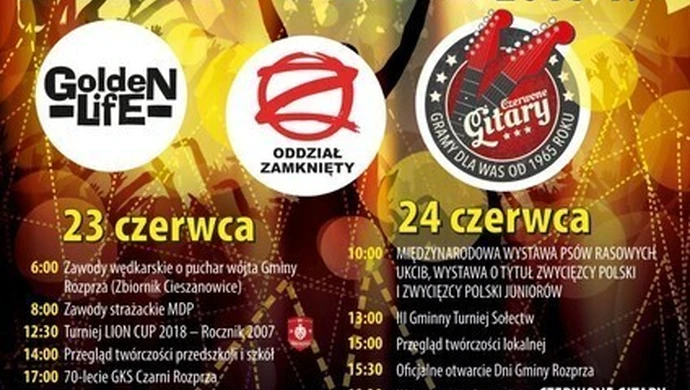 Golden Life, Oddział Zamknięty i Czerwone Gitary na Dniach Gminy Rozprza 