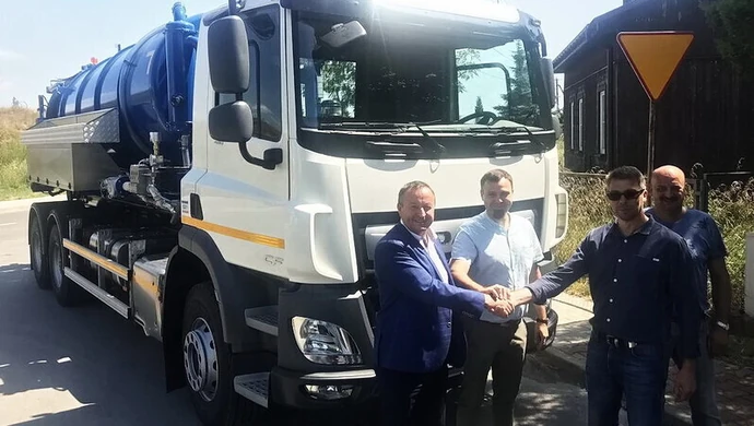 Nowoczesny pojazd asenizacyjny w Wolborzu