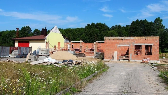 Trwa rozbudowa i przebudowa Domu Ludowego w Blizinie