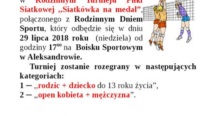 "Siatkówka na medal" w Aleksandrowie