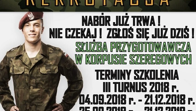 Poszukują kandydatów na żołnierzy