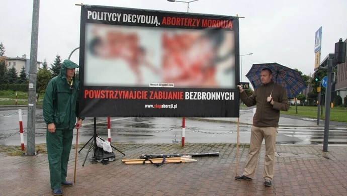 Protestowali przeciwko aborcji
