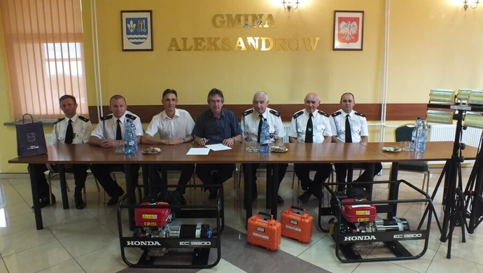 Nowoczesny sprzęt dla OSP gminy Aleksandrów 