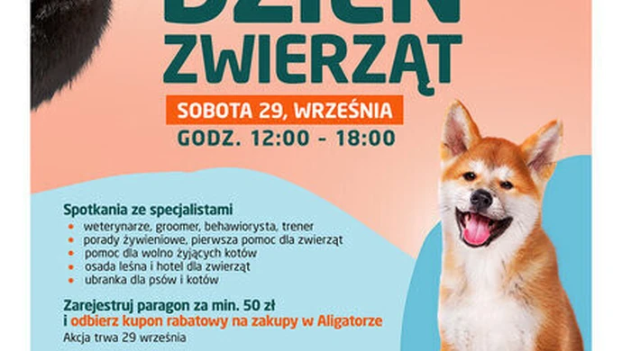 Dzień Zwierzaka w Focus Mall Piotrków Trybunalski. Galeria zaprasza klientów wraz z pupilami!